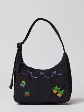 NWOT BAGGU Cross Stitch Mini Nylon Shoulder Bag
